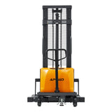 Semi-Electric Straddle Stacker| 3300 lbs.| 98" or 118" Lifting Height| Straddle- Leg| 12V/100AH