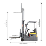 3 Wheels Electric Forklift A-3041
