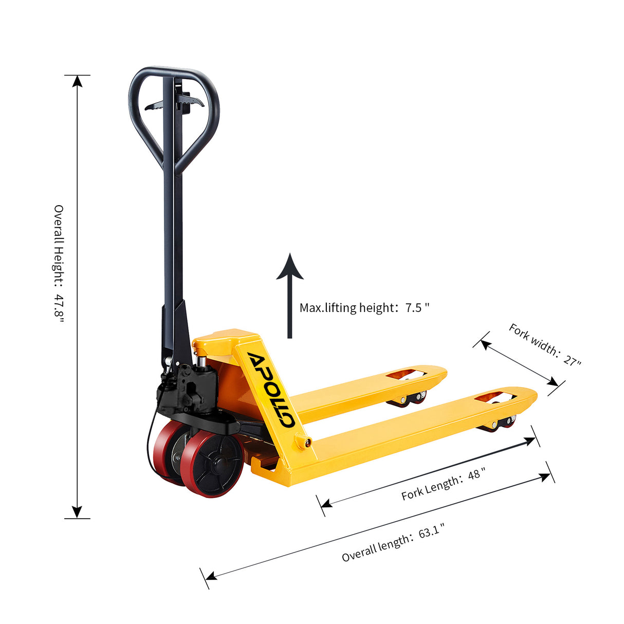 Hand Pallet Jack With Brake System A-1011