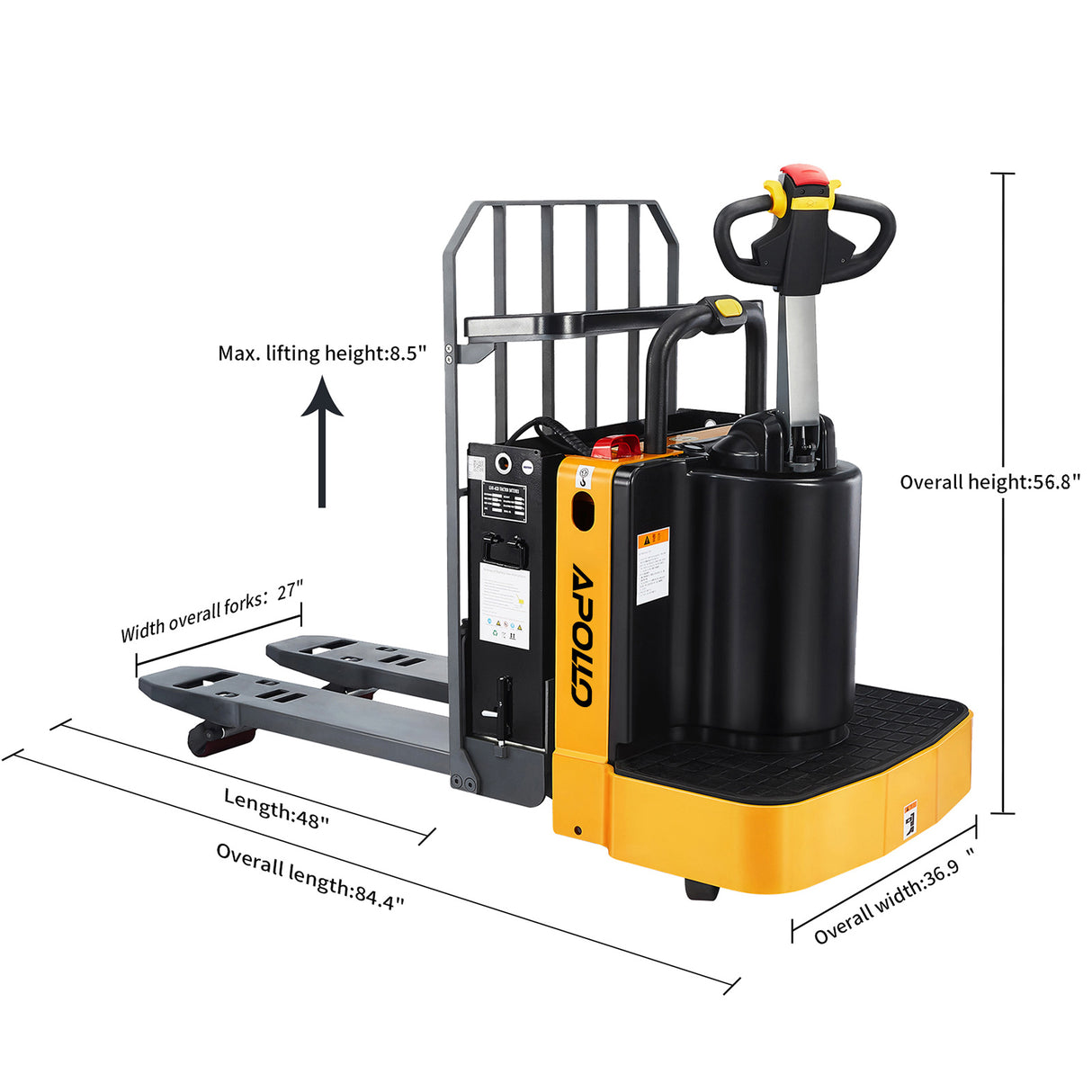 Electric Pallet Truck A-1026 | 6,600 lb Capacity