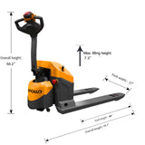 Electric Walkie Pallet Truck A-103001 | 4,400 lb Capacity