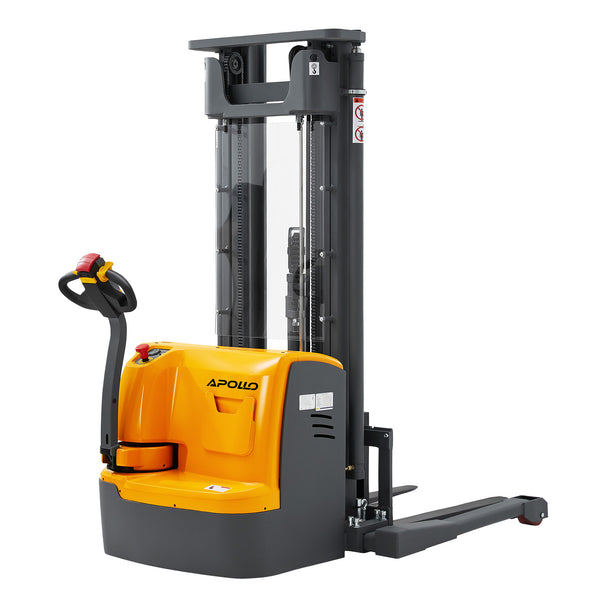 Electric Walkie Straddle Stacker| 3300 lbs. | 98" or 177" or 220" Lifting Height| 24V/200AH