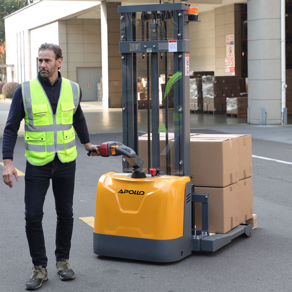 Full Electric Straddle Stacker A-3047