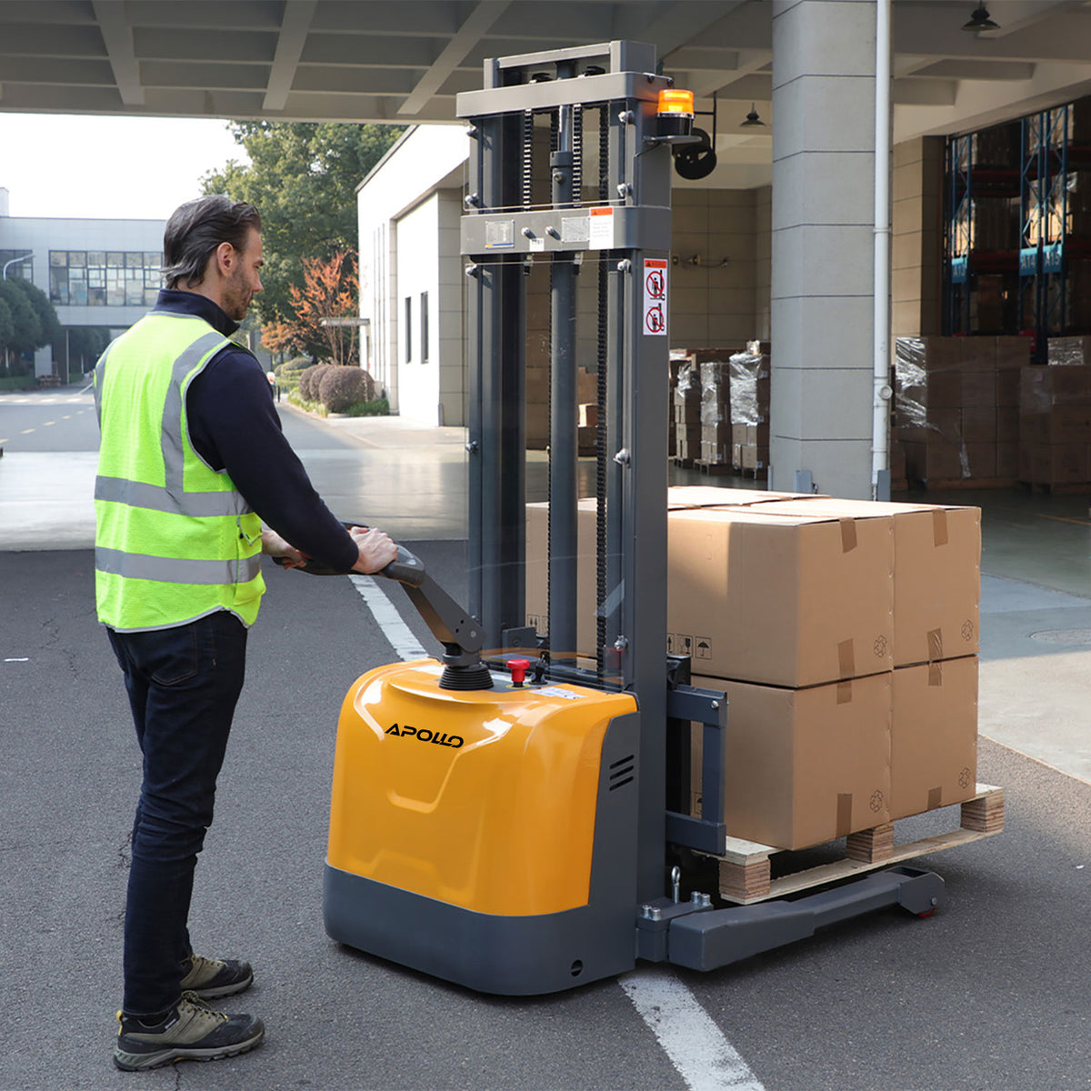 Full Electric Straddle Stacker A-3049