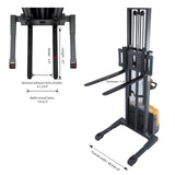 Li-ion Powered Electric Straddle Stacker A-305001 | 98" Lift Height