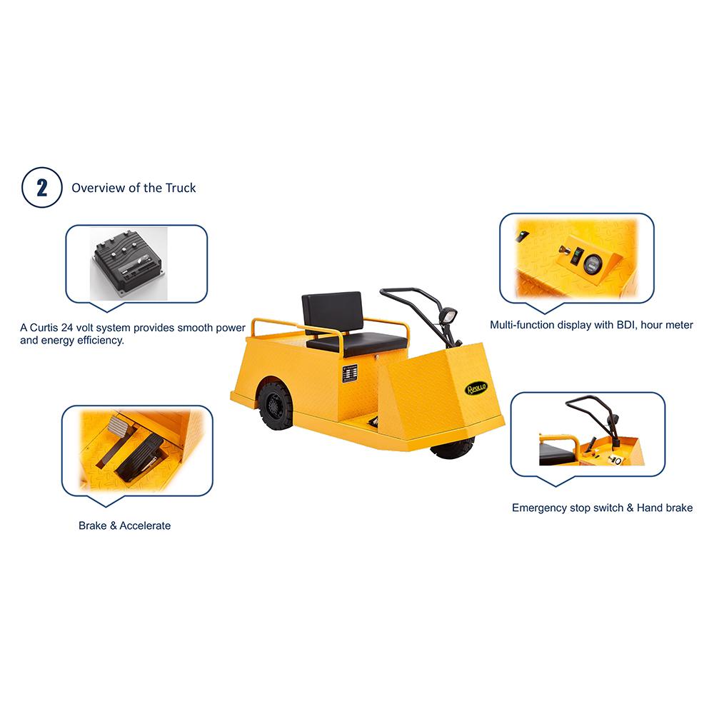 Seated Electric Tow Tractor| A-6002