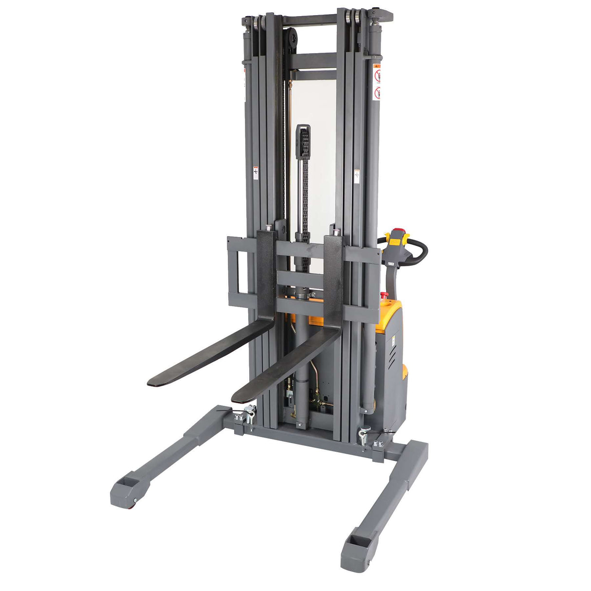 Electric Walkie Straddle Stacker| 3300 lbs. | 98" or 177" or 220" Lifting Height| 24V/200AH