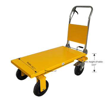 Single Scissor Lift Table 440 lbs. 39.4 