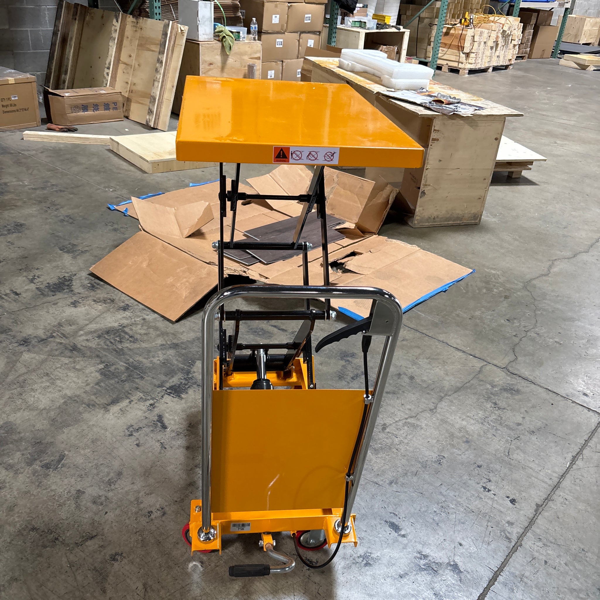 Used Double Scissor Lift Table 330 lbs 43.3" Lifting Height (Only Pick-Up)