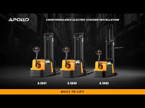 Counterbalanced Electric Stacker A-3043 | 98" Lifting Height