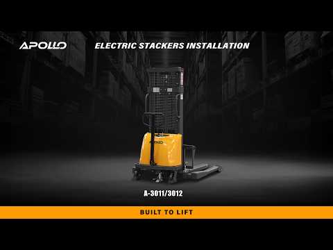 Semi-Electric Straddle Stacker A-3012| 3,300 lb Capacity | 118" Lift Height