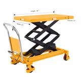 Double Scissor Lift Table| 1760 lb| 59" Lifting Height| Apollolift A-2010