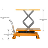 Double Scissor Lift Table| 1760 lb| 59" Lifting Height| Apollolift A-2010