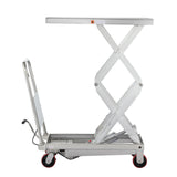 Double Scissors Lift Table 770 lbs. 51.2" lifting height - Stainless (6814958583976)