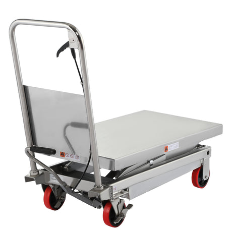 Double Scissors Lift Table 770 lbs. 51.2" lifting height - Stainless (6814958583976)