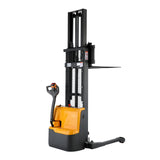 Full Electric Straddle Stacker| 3300 lbs.| 98" or 118" Lifting Height| Straddle-Leg