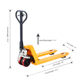 Hand Pallet Jack With Brake System| 5500lb| 48"x27" Forks| Apollollift A-1011