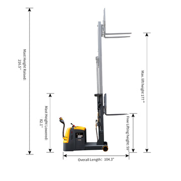Counterbalanced Electric Stacker  3300lbs 177